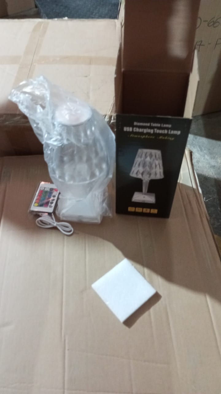 13044 Romantic Crystal Table Lamp, Diamond Lamp, 16 Colors, 6 Brightness Level, Touch / Remote Control Switch, SUB Charging, Lampshade Night Light, Bedroom Bedside, Living Room Decoration 13044 Romantic Crystal Table Lamp, Diamond Lamp, 16 Colors, 6 Brightness Level, Touch / Remote Control Switch, SUB Charging, Lampshade Night Light, Bedroom Bedside, Living Room Decoration